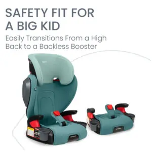 ectqe332c1e_1.jpg - Assento elevatório de posicionamento do cinto sem encosto Britax Highpoint, SafeWash Green Ombre