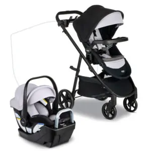 ectqrd1tym6c0b_0-1.jpg - Carrinho e Assento de Carro para Bebê Britax Willow Brook S, com Base Alpine e Tecnologia ClickTight, Capa e Inserto SafeWash Viagem Segura