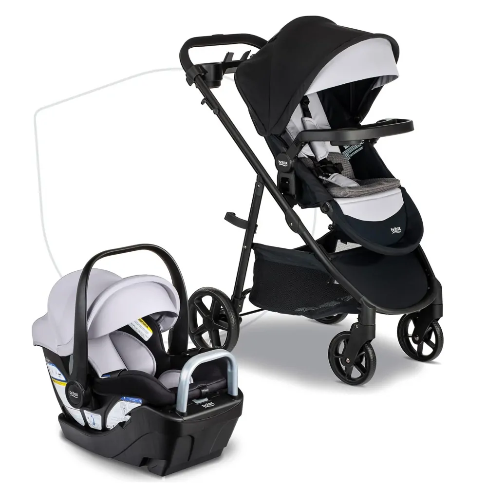 ectqrd1tym6c0b_0-1.jpg - Carrinho e Assento de Carro para Bebê Britax Willow Brook S, com Base Alpine e Tecnologia ClickTight, Capa e Inserto SafeWash Viagem Segura