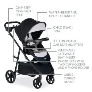 ectqrd1tym6c0b_2-1.jpg - Carrinho e Assento de Carro para Bebê Britax Willow Brook S, com Base Alpine e Tecnologia ClickTight, Capa e Inserto SafeWash Viagem Segura
