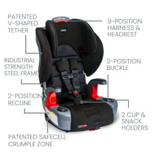 ectqs991c1e_2.jpg - Britax Grow With You ClickTight Harness 2 Booster assento de carro, Cool Flow cinza