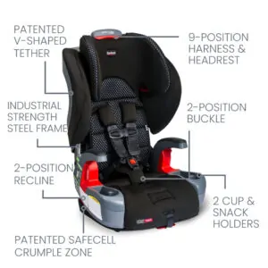 ectqs991c1e_2.jpg - Britax Grow With You ClickTight Harness 2 Booster assento de carro, Cool Flow cinza