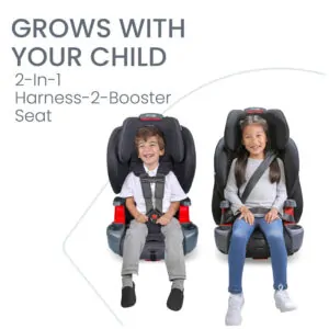 Cadeirinha Britax Grow with You ClickTight Azul 2 em 1 Arnês a Elevador 18,1 a 54,4 kg