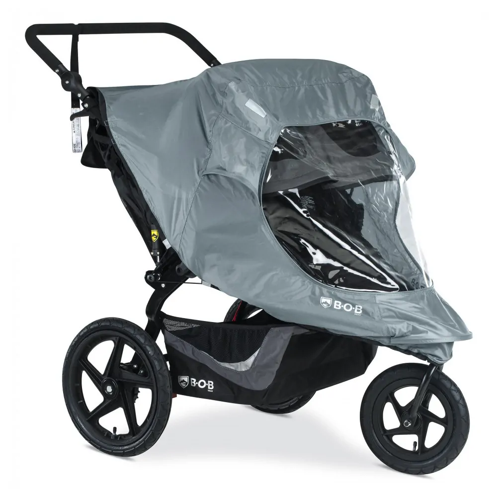 ectq2731sw_0.jpg - Britax BOB Gear Weather Shield para Carrinhos Duallie com Rodas Giratórias Cinza