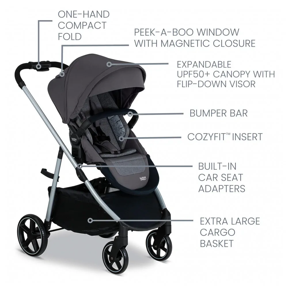 Sistema de Viagem Britax Willow Grove SC, Pindot Stone