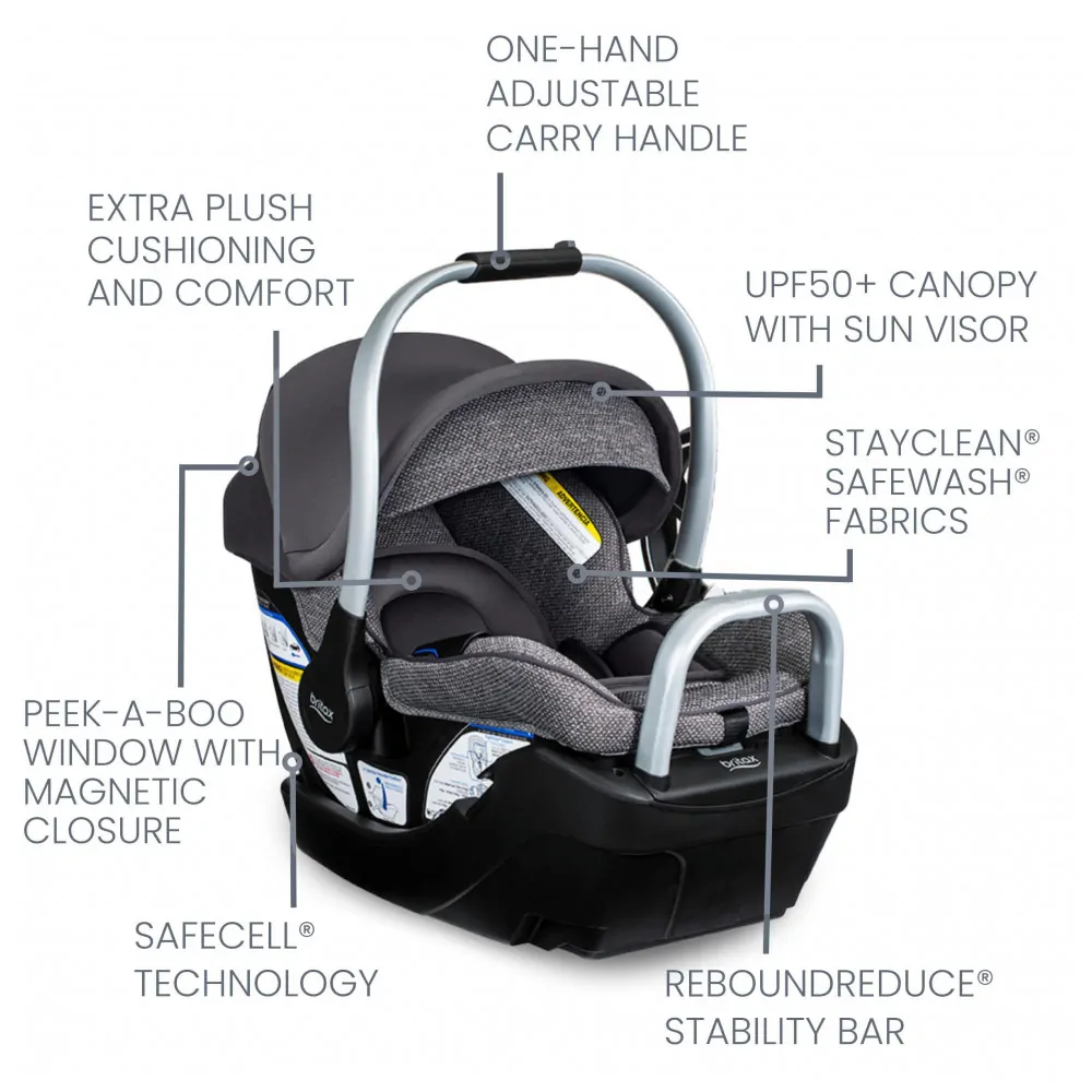 Sistema de Viagem Britax Willow Grove SC, Pindot Stone