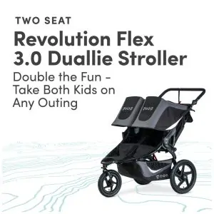 Carrinho de corrida BOB Gear Revolution Flex 3.0 Duallie, preto grafite