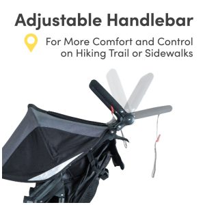 Carrinho de corrida BOB Gear Revolution Flex 3.0 Duallie, preto grafite