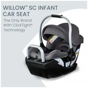 Cadeirinha de Carro para Bebê Britax Willow SC com Base Alpine Pindot Stone