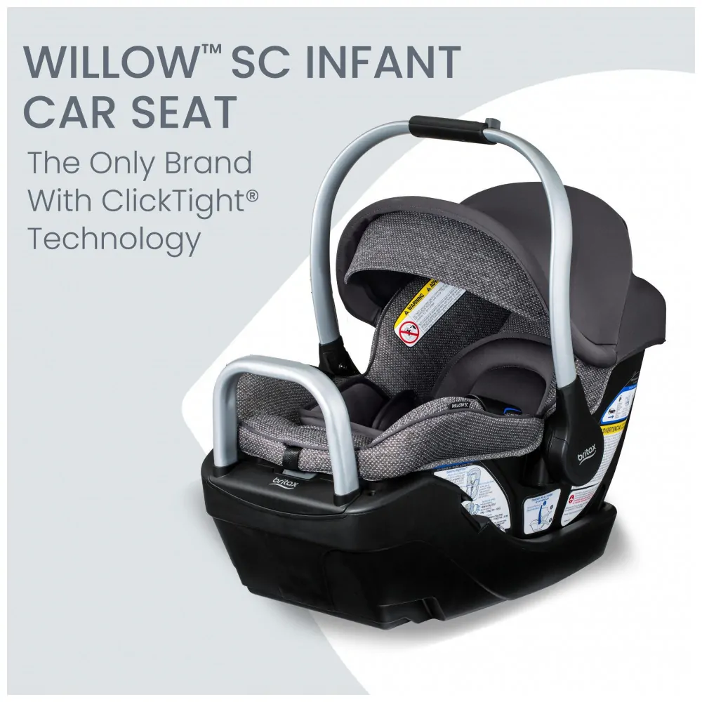 Cadeirinha de Carro para Bebê Britax Willow SC com Base Alpine Pindot Stone