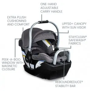 Cadeirinha de Carro para Bebê Britax Willow SC com Base Alpine Pindot Stone