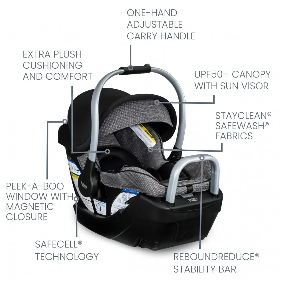 Sistema de Viagem Britax Willow Grove SC, Pindot Onyx