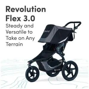 Carrinho de corrida BOB Gear Revolution Flex 3.0, preto grafite