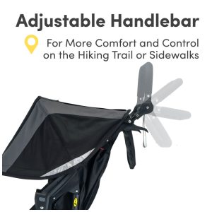 Carrinho de corrida BOB Gear Revolution Flex 3.0, preto grafite