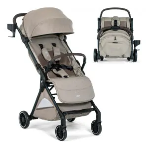 Carrinho Britax Juniper Teca Sistema de Viagem Compacto com Cadeirinha Compatível