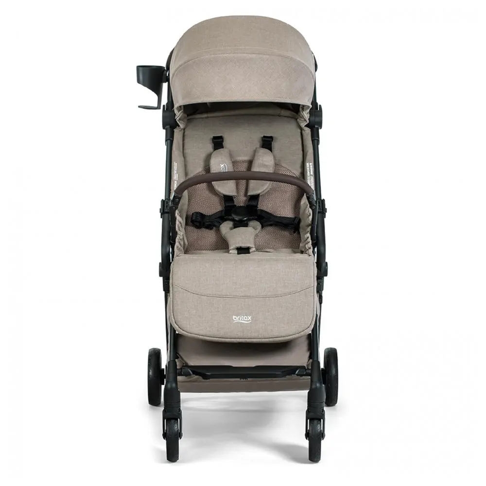 Carrinho Britax Juniper Teca Sistema de Viagem Compacto com Cadeirinha Compatível