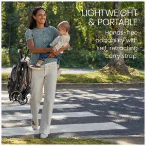 Carrinho Britax Juniper Teca Sistema de Viagem Compacto com Cadeirinha Compatível
