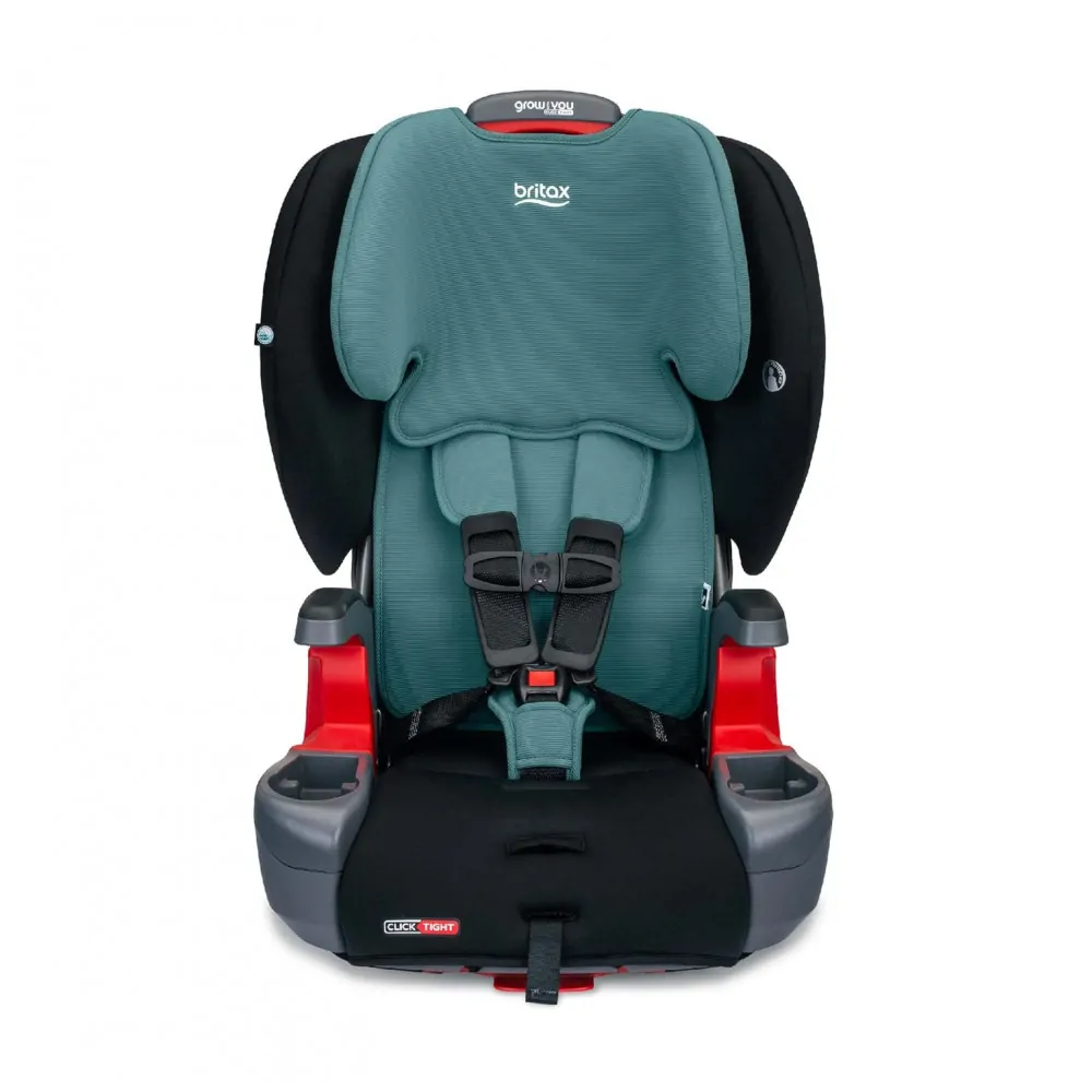 Cadeirinha Britax Grow with You ClickTight Verde 2 em 1 Arnês Elevador 11,3 a 54,4 kg