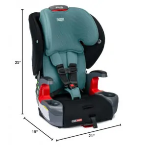 Cadeirinha Britax Grow with You ClickTight Verde 2 em 1 Arnês Elevador 11,3 a 54,4 kg