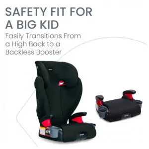 Assento Elevador com Encosto Britax Skyline Cinza 2 em 1 18,1 a 54,4 kg