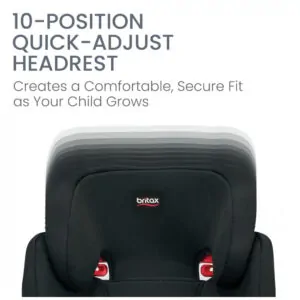 Assento Elevador com Encosto Britax Skyline Cinza 2 em 1 18,1 a 54,4 kg