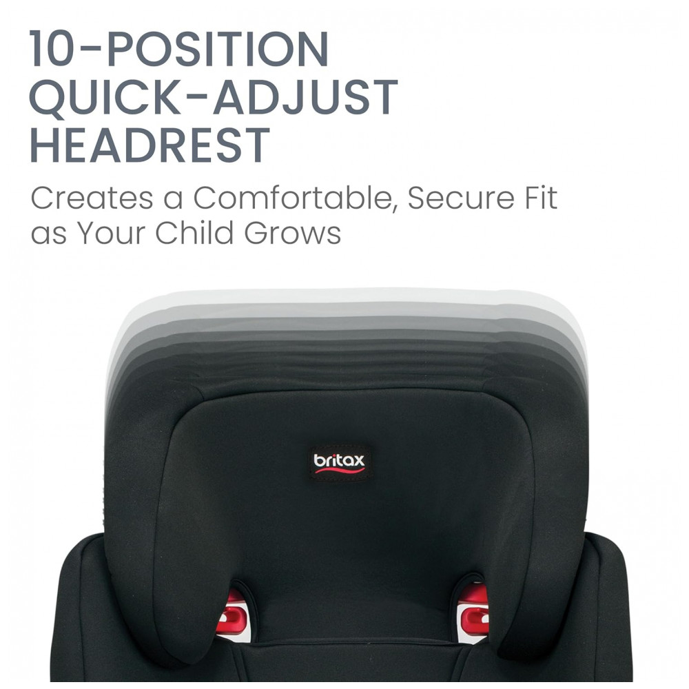 Assento Elevador com Encosto Britax Skyline Cinza 2 em 1 18,1 a 54,4 kg