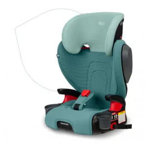 Assento Elevador Britax Highpoint Verde Degradê 2 em 1 com Encosto 18 a 54 kg