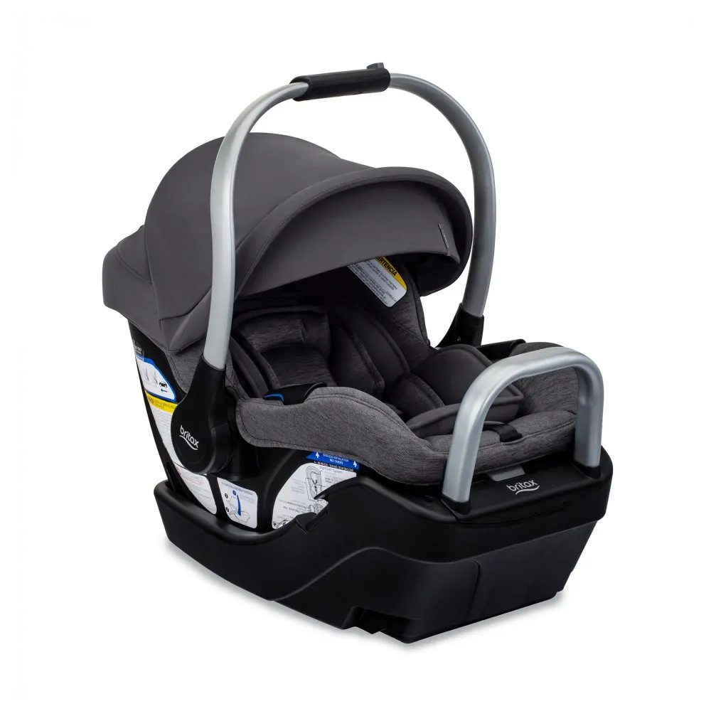 Cadeirinha Britax Cypress Cinza Pedra para Bebê com Base Alpine ClickTight 1,8 a 13,6 kg