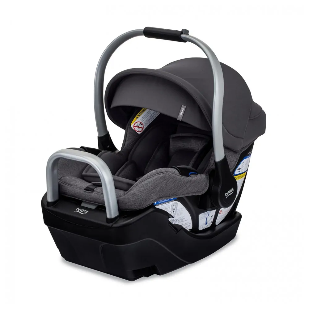 Cadeirinha Britax Cypress Cinza Pedra para Bebê com Base Alpine ClickTight 1,8 a 13,6 kg