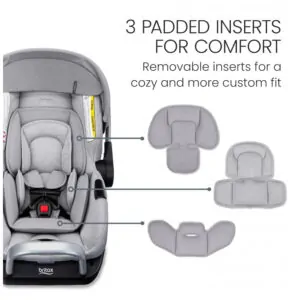 Cadeirinha Britax Cypress Cinza Pedra para Bebê com Base Alpine ClickTight 1,8 a 13,6 kg