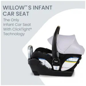 Cadeirinha Britax Willow S Cinza Vulcânico com Base Alpine 1,8 a 13,6 kg