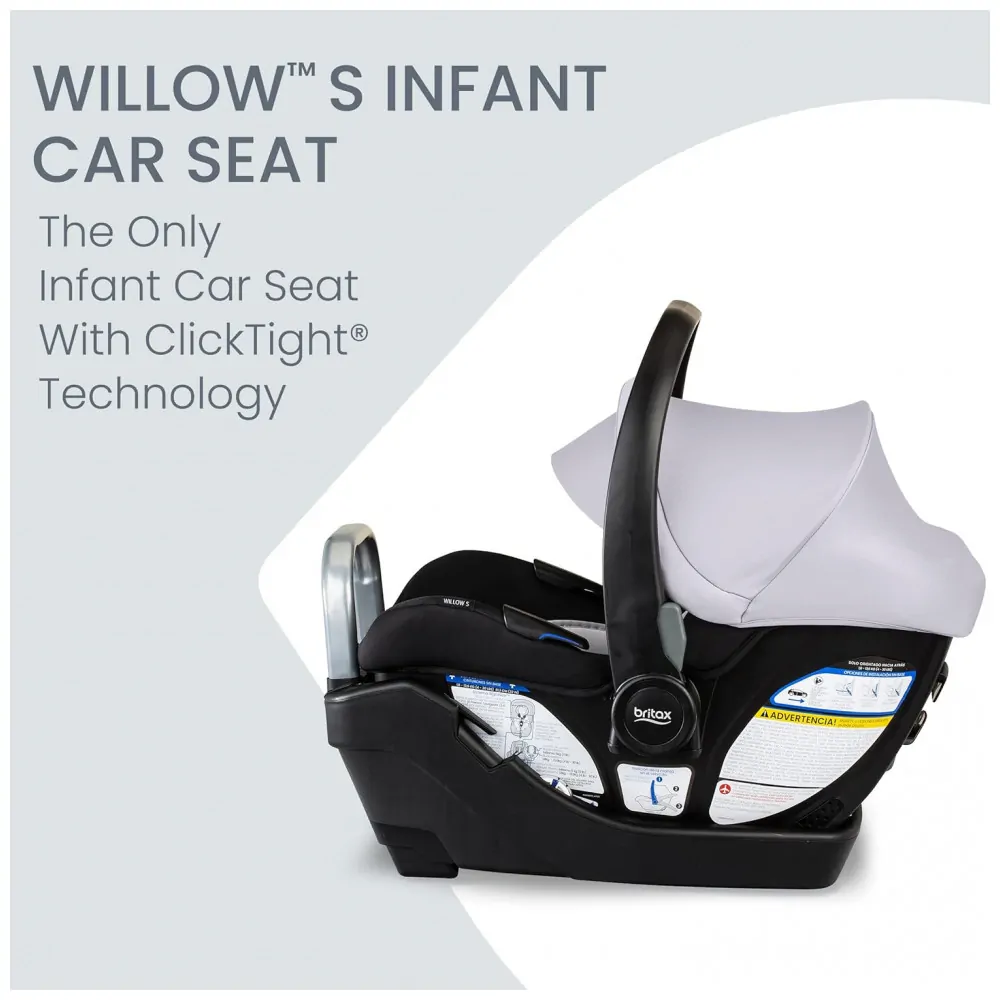 Cadeirinha Britax Willow S Cinza Vulcânico com Base Alpine 1,8 a 13,6 kg