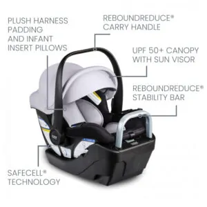Cadeirinha Britax Willow S Cinza Vulcânico com Base Alpine 1,8 a 13,6 kg