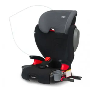 Assento Elevador com Encosto Britax Highpoint Preto Sombreado 2 em 1 Lavável 18,1 a 54,4 kg