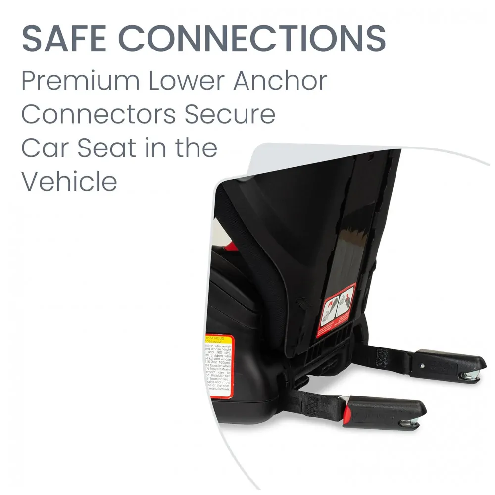Assento Elevador com Encosto Britax Highpoint Preto Sombreado 2 em 1 Lavável 18,1 a 54,4 kg