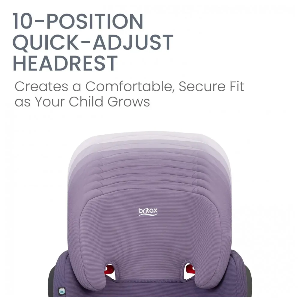Assento Elevador com Encosto Britax Highpoint Roxo Degradê Conversível 18 a 54 kg