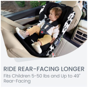 Cadeirinha Britax Poplar S 2 em 1 Estampa Cowmooflage Perfil Compacto de 43 cm com ClickTight 2,3 a 29,5 kg
