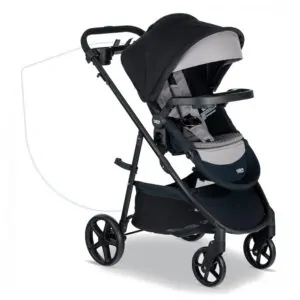 Cadeirinha Britax Willow S Grafite Ônix Bebê Recém nascido com Base Alpine e Sistema ClickTight 1,8 a 13,6 kg