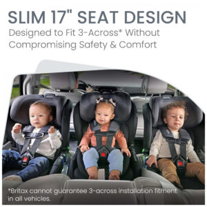 Cadeirinha Britax Poplar Ônix Pedra 2 em 1 Perfil Compacto 2,3 a 29,5 kg