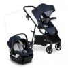 Cadeirinha e Carrinho Britax Willow Brook Azul Glacial Sistema de Viagem 4 Modos de Uso