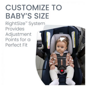 Cadeirinha e Carrinho Britax Willow Brook Azul Glacial Sistema de Viagem 4 Modos de Uso