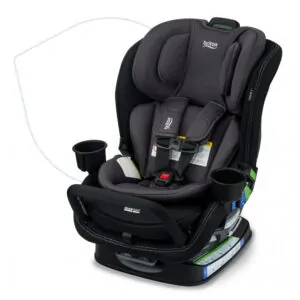 Britax Poplar S Cadeira Auto Conversível 2 em 1, Design Slim 43 cm com Instalação Rápida ClickTight, Stone Onyx 2.0