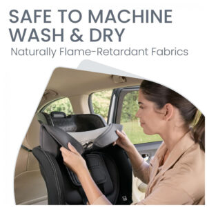 Britax Poplar S Cadeira Auto Conversível 2 em 1, Design Slim 43 cm com Instalação Rápida ClickTight, Stone Onyx 2.0
