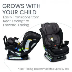 Britax Poplar S Cadeira Auto Conversível 2 em 1, Design Slim 43 cm com Instalação Rápida ClickTight, Stone Onyx 2.0