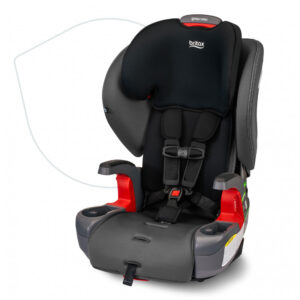 Britax Grow with You Harness2Booster Cadeira Auto 2 em 1 com Assento Elevatório e Cinto de Segurança Ajustável, Mod Black