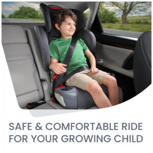 Britax Grow with You Harness2Booster Cadeira Auto 2 em 1 com Assento Elevatório e Cinto de Segurança Ajustável, Mod Black