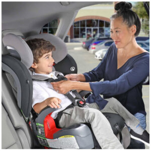 Britax Grow with You Harness2Booster Cadeira Auto 2 em 1 com Assento Elevatório e Cinto de Segurança Ajustável, Mod Black