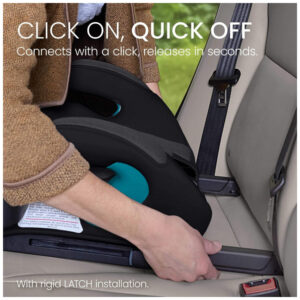 Assento de Elevação Britax UpNGo Click Booster Sem Encosto Preto 18 a 54 kg com LATCH